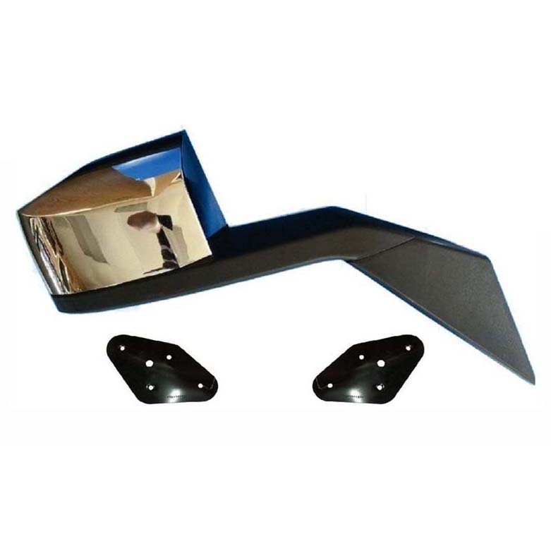 Volvo Hood mirror chrome LH