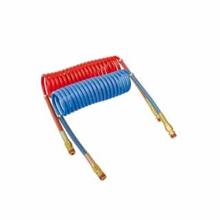 Air Hose-double layer  15'length red&blue copper nut