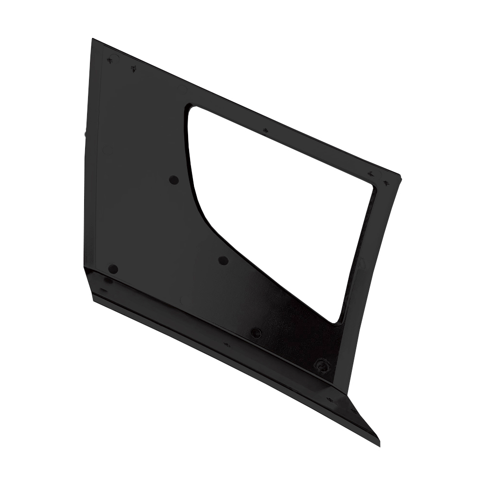 Bumper End Cap  With Fog Hole   Black   RH for Volvo VNL